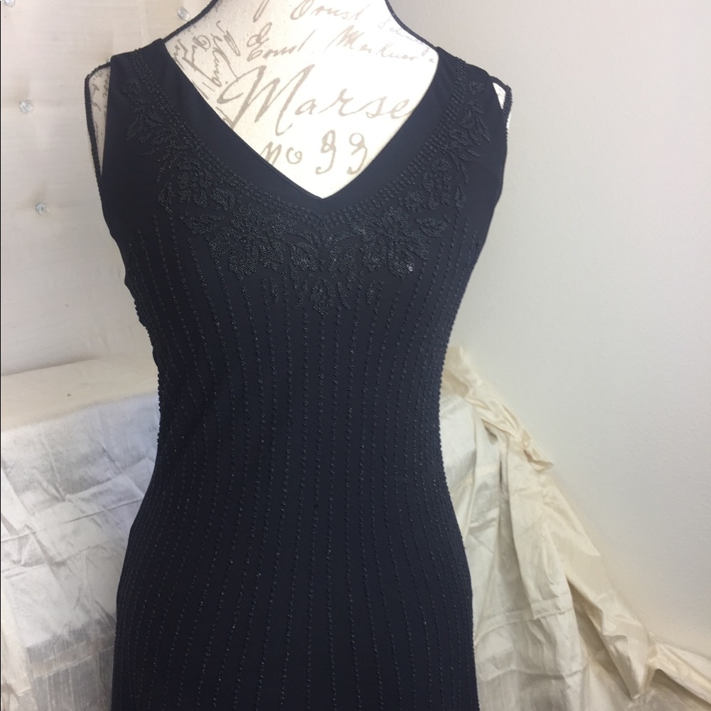 Celine black beaded dress